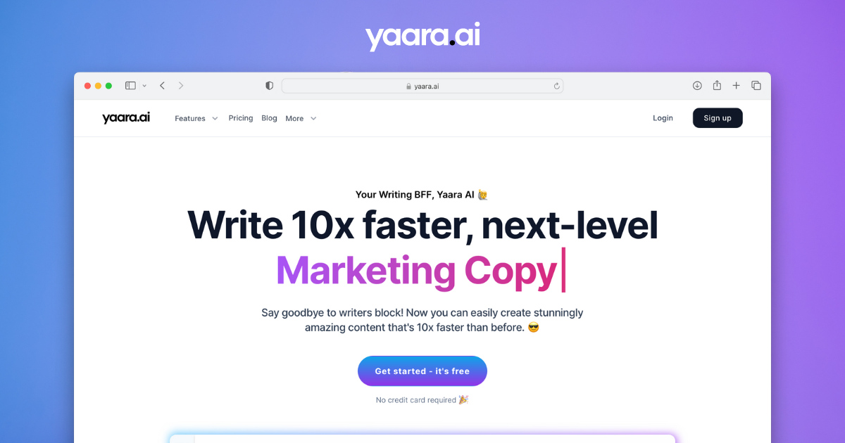 Yaara - Unlock Your Writing Potential